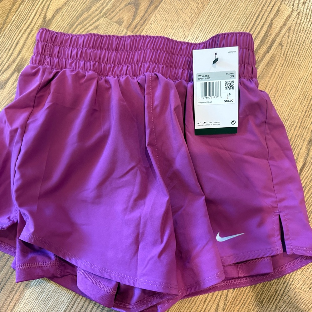 Nike Women's Vibrant Purple Athletic Shorts